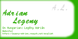 adrian legeny business card