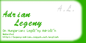 adrian legeny business card